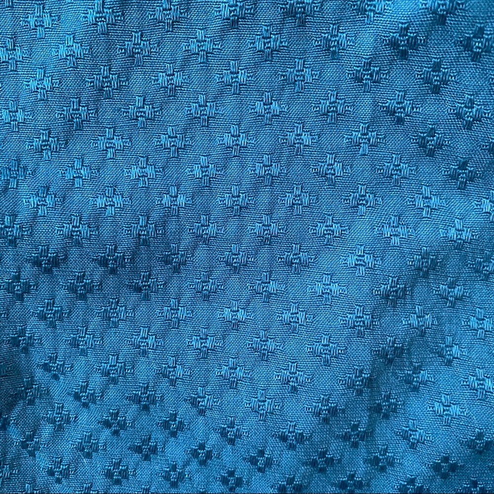 Patterned dark teal trousers - Picture 3 of 6